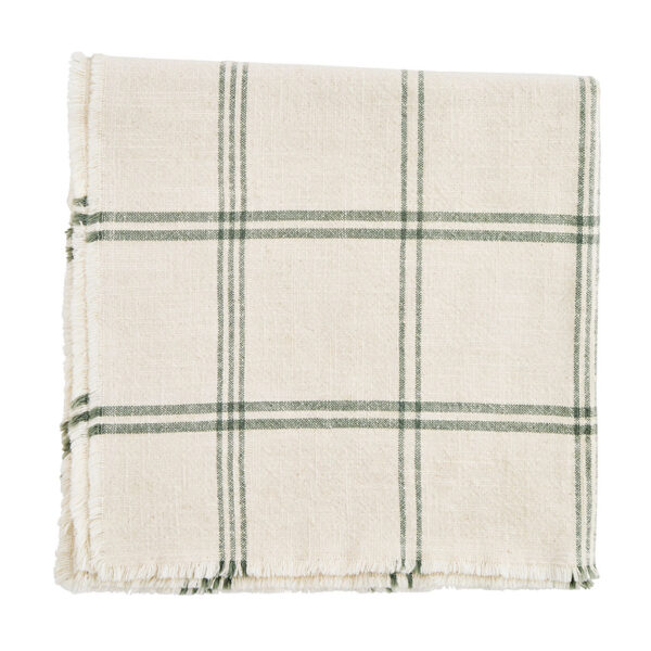 Nappe à carreaux avec franges – Image 4